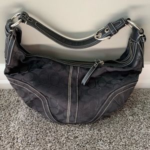 Coach authentic hobo canvas purse
